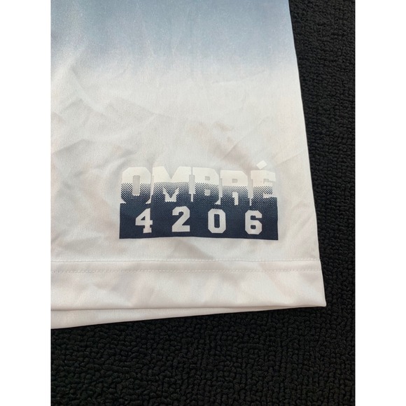 Badger Sport Men Ombre Gradient Athletic Shorts Blue White‎ Size L - Picture 6 of 9